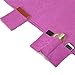 KING DO WAY Lounge Chair Beach Towel Cover Microfiber Pool Lounge Chair Cover with Pockets Holidays Sunbathing Quick Drying Terry Towels 82.5’’x27.5’’ (Pink)
