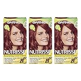 Garnier Nutrisse Nourishing Hair Color Creme, 76 Rich Auburn Blonde (Hot Tamale), 3 Count (Packaging May Vary)