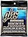GHS Strings - Burnished Nickel Rockers - Electric Guitar Strings - Pure Nickel - Polished for a Smooth Feel - Light Gauge - BNR-L SET - 10-46