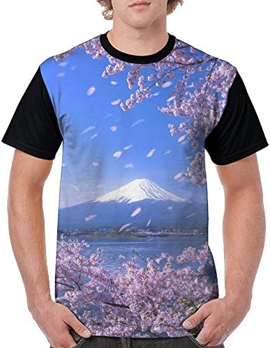 JDJ N1N Japanese Sakura Flowers Men O Neck Shirts T-Shirt