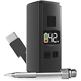 Mini Rechargeable Soldering Iron Pen, with Built-In USB C Battery Cable, Adjustable Voltage 1.5v-4.2v, LED Display, Removable Thread Burner Tip (Black)