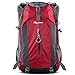 OutdoorMaster Hiking Backpack 45L - w/Waterproof Cover - Red
