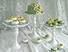 VILAVITA Cake Stands 3-Set Round Cupcake Stands with Simple Design, Dessert Cake Stand, White