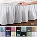 Collections Etc Wrap Around Bed Skirt, Easy Fit Elastic Dust Ruffle, Sage, Queen/King