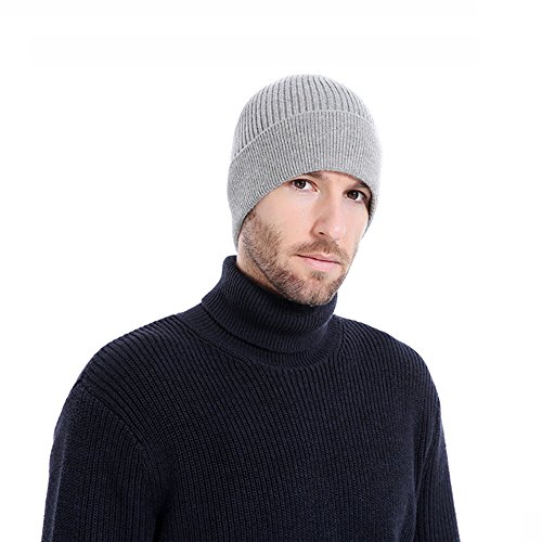 ANIC Mens Skull Cap Beanie - Daily Knit Warm, Stretchy & Soft SKULL Beanie Hats for Men - Year Round Comfort