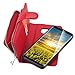 Galaxy S8 Plus Case, LONTECT Zipper Wallet Case with Card Slots & Cash Storage - PU Leather Flip Case with Detachable Magnetic Hard Case for Samsung Galaxy S8 Plus - Red