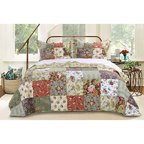 Greenland Home Fashions Blooming Prairie Quilt Set