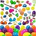 Filled Easter Eggs Set Prefilled Plastic Surprise Eggs With 8 Pack Variety of Popular Toys Inside Novelty Toy Assortment Great for Easter Eggs Hunt Party Game Prizes
