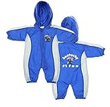 Kentucky Wildcats NCAA Baby Boys Hooded Windbreaker Coverall, Blue & Grey