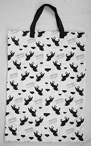 Large Hanging Wet/Dry Cloth Diaper Pail Bag for Reusable Diapers or Laundry (Black Unicorns)