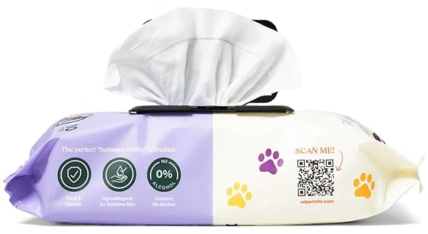 WIPEMATE LAVENDER XL PET WIPES FOR MEDIUM TO...