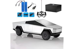 TIMSTSTE Remote Control Car Toy High Speed Dual Motor All-terrain Monster Pickup 1/24 Rc Car 2.4GHz Remote Truck with Light Effect Four-wheel Drive Ddual Batteries for Long Endurance Age for 3 Years and Up