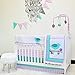 Pam Grace Creations 6 Piece Lovebirds Crib Bedding Set, Purple