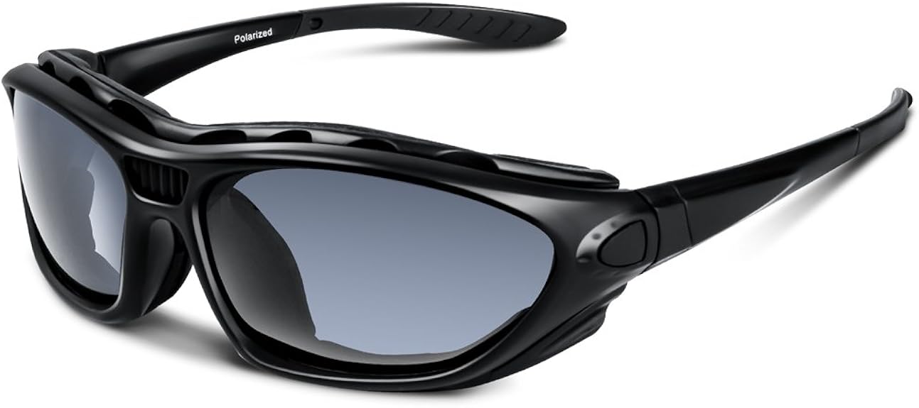 Polarized Sports Sunglasses for Men Women Youth Motorcycle Safety Driving Riding