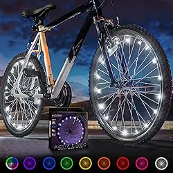 Activ Life Bike Lights, White, 2-Tire Pack LED