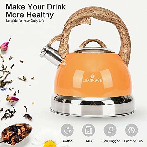 sp Tea Kettle 2.5 Quart Stovetop Whistling Teapot Stainless Steel Tea