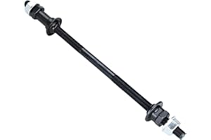 Mountain Bike Rear Axle Extended 24cm (9.45 inch) Heavy Duty Solid Steel Quick Release Upgrade for Snow Bikes