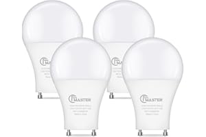 CFMASTER GU24 LED Light Bulb, 3000K Warm White, 9W(60W Equivalent), 800 Lumens, A19 Shape GU24 LED Bulbs, Twist and Lock GU24