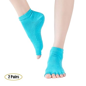 2 Pares Calcetines Yoga Mujer Silicona Gránulos De Algodón ...
