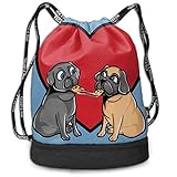 GLSEY Bag Unisex Pugs-Love-Pizza Multifunctional