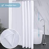 Furlinic Shower Curtain 72x78in White Mould Proof Waterproof Polyester view 4