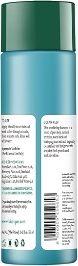 Biotique Kelp Protein Shampoo 190ml Hair Growth Treatment Natural Proteins view 3