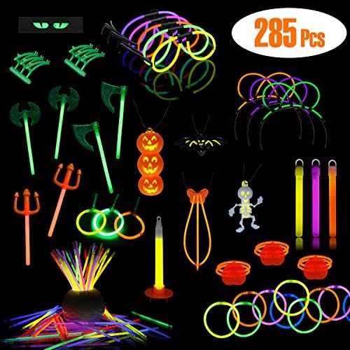 Laribbons グローインダークパーティー用品ブレスレットネックレスメガネ魔法杖よりバルクで285パックグロー