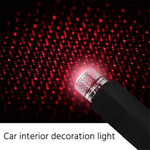 Samoii Car Interior Lights LED Decorative Car Roof Full Star Projection Laser,Romantic Auto Roof Star LED,The Interiors Lights for Car/Home/Party-No Need to Install (#Black(2PC))