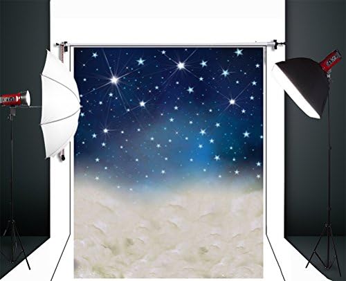 Vansens 5x7FT Starry Sky Night &amp; Newborns Children Thin Vinyl Photography Backdrops Indoor Studio Computer-printed Seamless Background Photo Props