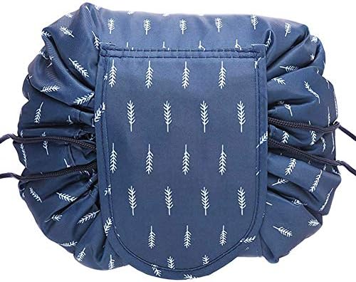 Portable Cosmetic Bag Drawstring Makeup Bag Waterproof Quick Pack Travel Case Toiletry Bag Pouch Casual Lazy Large Capacity Storage Organizer, Feather