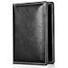 ProCase Genuine Leather Passport Cover Holder Travel Passport Case for Men and Women -Black
