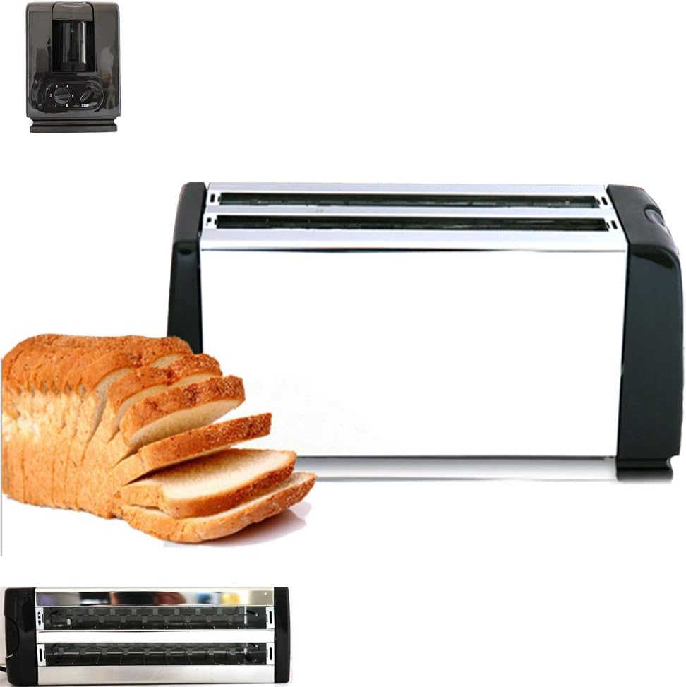 2 Slice Stainless Steel Bread Toaster Extra Wide Slots Toasters with