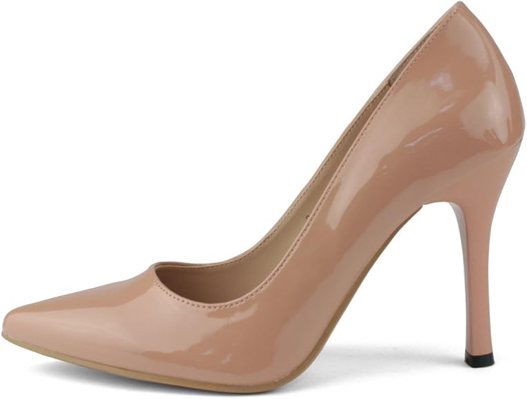 beige pump heels