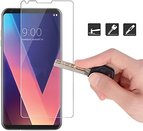 LG V30 Screen Protector, [2 Pack] [Case Friendly] [Bubble Free] Film Shield Guard Tempered Glass Screen Protector for LG V30