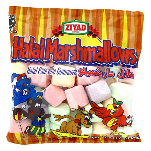Ziyad Gourmet Halal, Multicolored Large Marshmallows, Fruity, Pork
