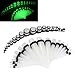 BodyJ4You 36 Pieces Gauges Kit Clear Glow In The Dark Radiant Acrylic Tapers and Plugs 14G-00G Stretching Kit Gift Box