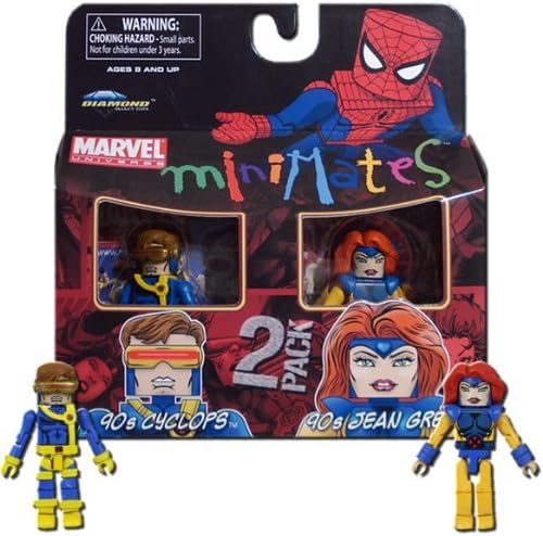 Diamond Select Marvel Minimates Series 34 Mini Figure 2Pack 90S Cyclops & 90S Jean Grey