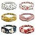 WindBreath 6 Pack Women Headbands Criss Cross Hair Band Elastic Head Wrap Accessory