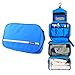 Relavel Cosmetic Pouch Toiletry Bags Travel Business Handbag Waterproof Compact Hanging Personal Care Hygiene Purse (Blue)