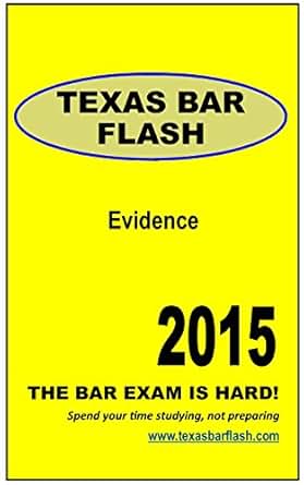 Amazon Com Texas Bar Flash Evidence Texas Bar Exam