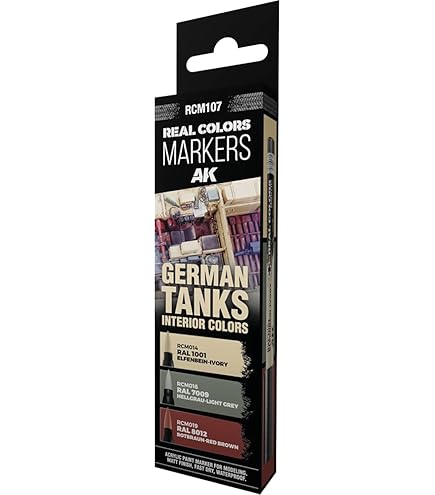Amazon.com: AK REAL COLORS MARKER SET RCM101 TOOLS (3pcs) : Arts