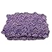 AmyHomie Mermaid Tail Blanket, Soft Crochet Sleeping Bag Blanket for Kids Adults, Mermaid Gift for Girls(ScalePurple,Kids)