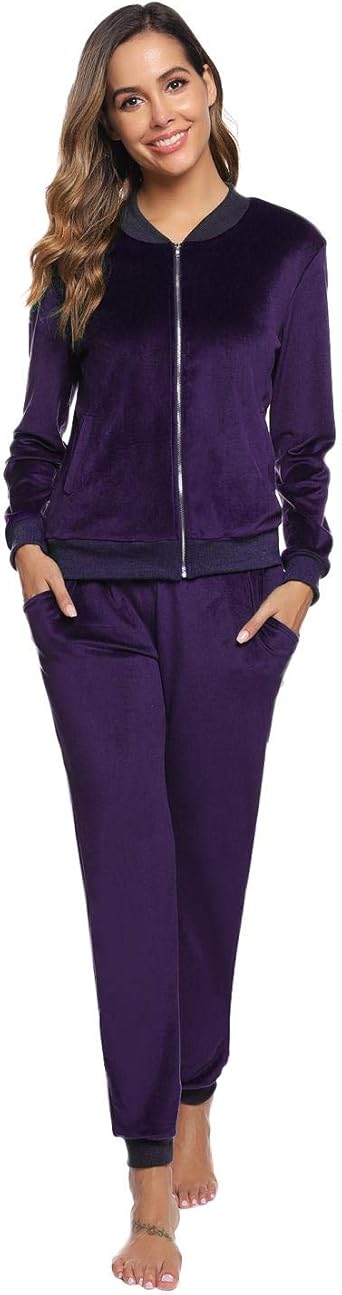 Velour sweatsuit set Clearance