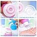 JinZeFa 5 Pack Leakproof Silicone Travel Bottles, 3 oz Portable Refillable Travel Containers, Squeezable Food-grade Silicone Travel Tube Sets, Cosmetic Toiletry Containers