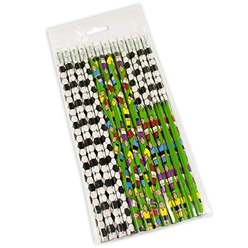 Heinemann 12 Football pencils with eraser