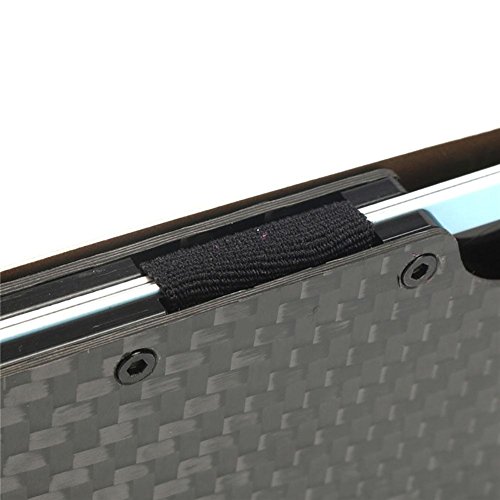 ZHUOTOP Carbon Fibre Credit Card Cases Aluminium Credit Business Card ID Holder For Men Anti-Theft Card Slot
