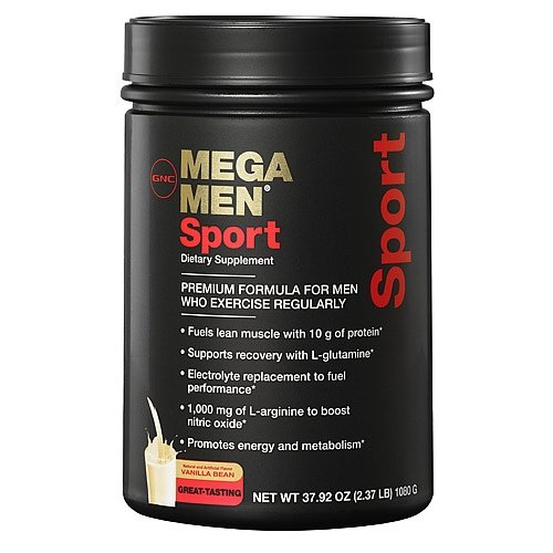 GNC Men's Mega Men Sport, Vanilla Bean, 2.37 lbs image