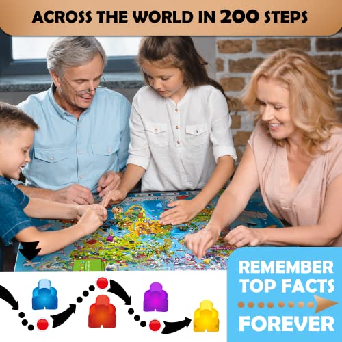 Board Games for Kids Ages 812 by QUOKKA Educational Geography Cards