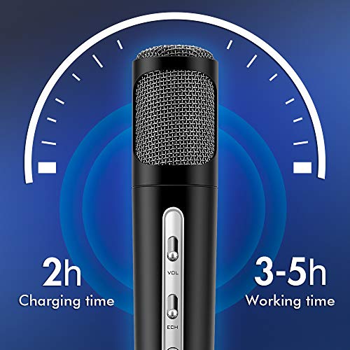TOSING Microphone for Kids, Wireless Bluetooth Karaoke Microphone
