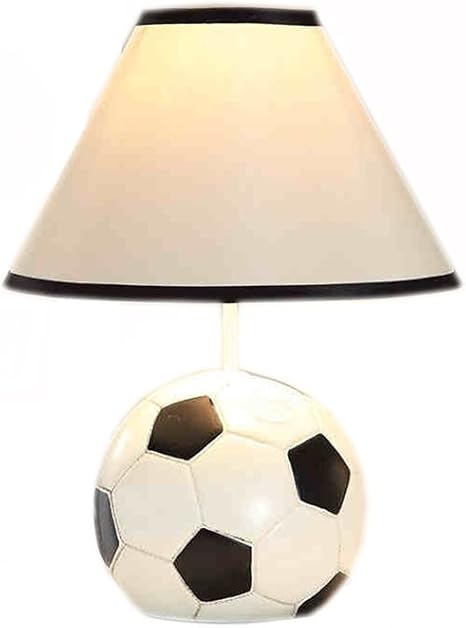 Amazon Co Jp ベッドサイドランプサッカーの樹脂材質テーブルランプ子供の部屋 Dimming ホーム キッチン